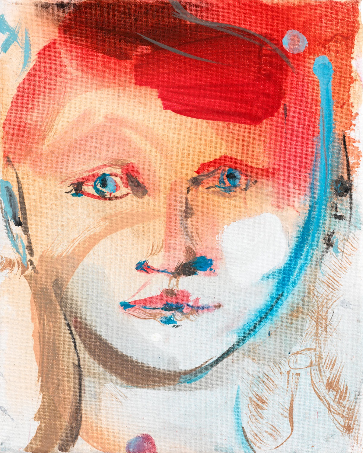 Child II, 30 x 25 cm, akryl na plátne, 2021