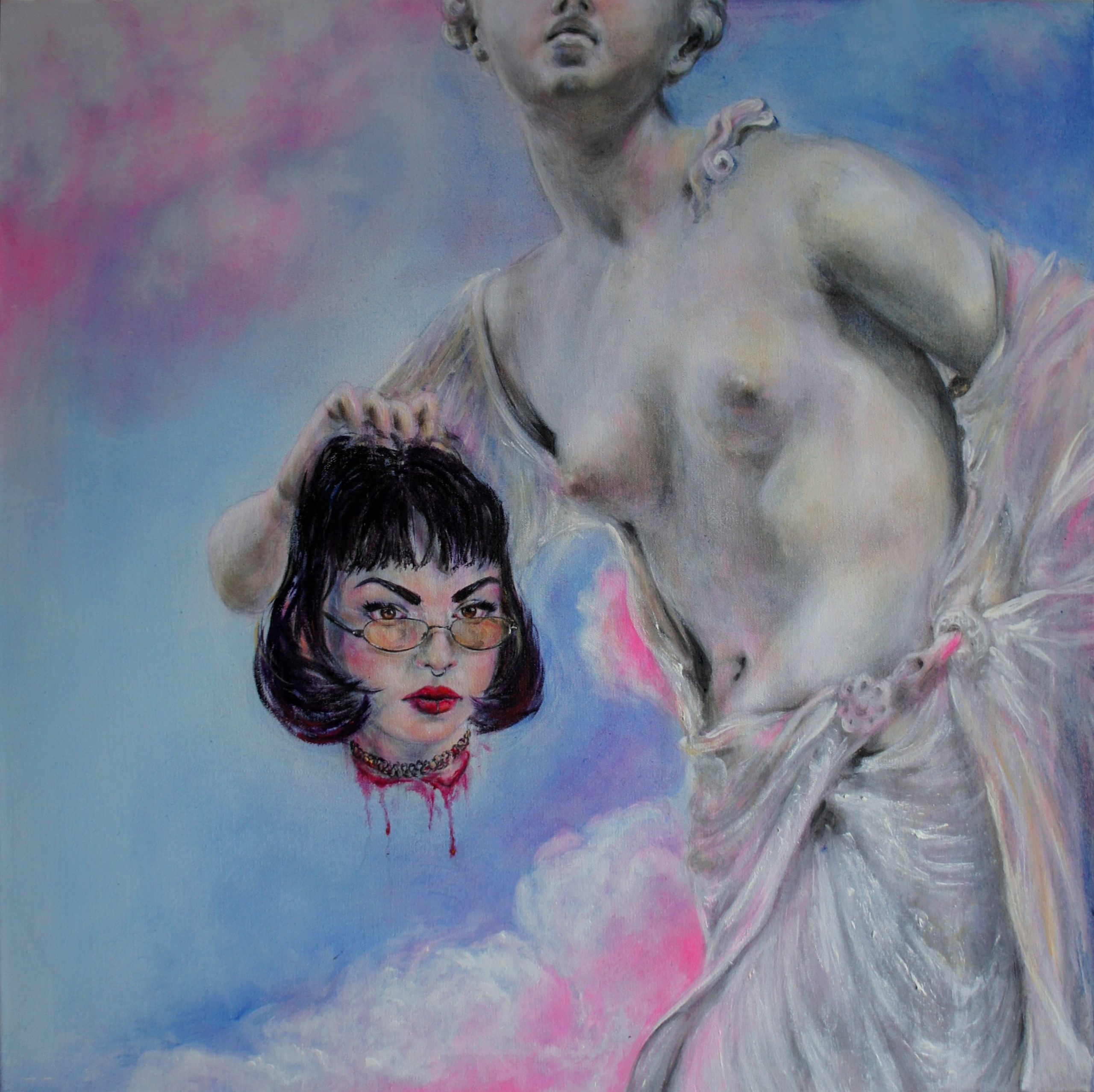 Armagedon umenia | 90 x 90 cm, akryl na plátne, 2020