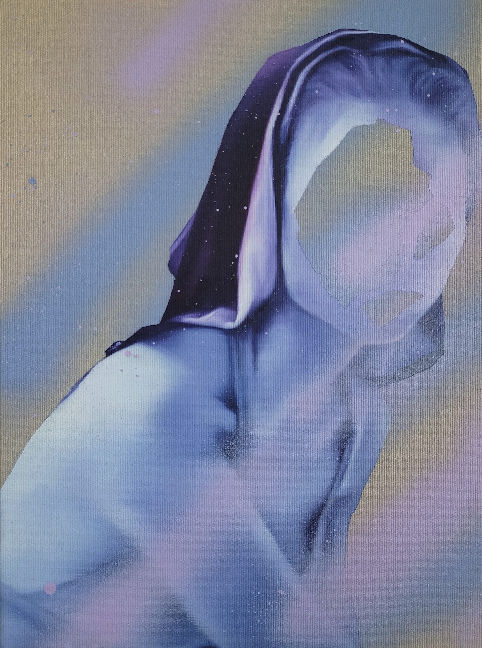 Poster Maria | 40 x 30 cm, olej a akryl sprej na plátne, 2021