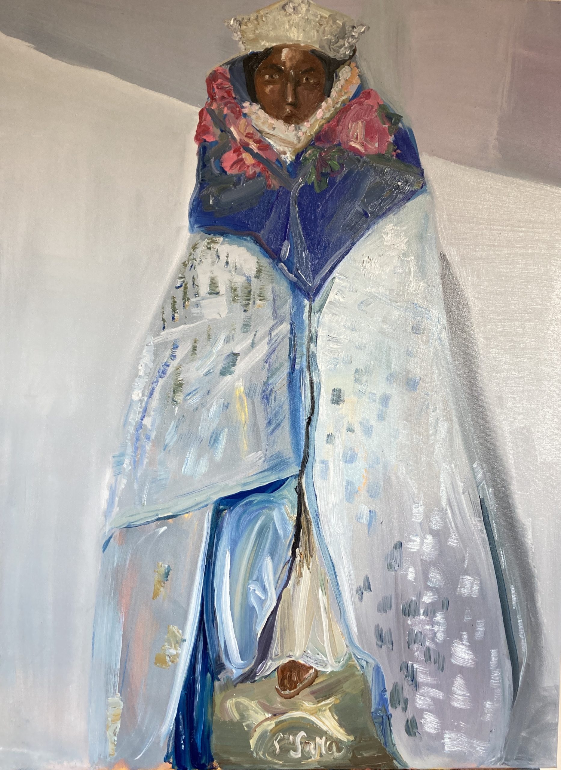 Svätá Sára ( zo Saintes Maries de la Mer) I. | 80 x 60, olej na plátne, 2022